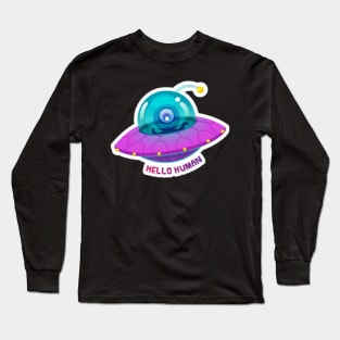 hello human Long Sleeve T-Shirt